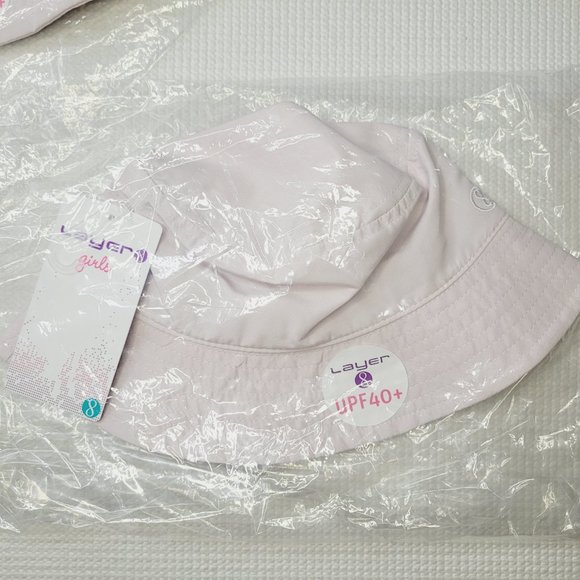 Toddler Layer 8 Bucket Hat Purple Lilac UPF40+ Protection OS Adjustable Infant - Picture 5 of 7